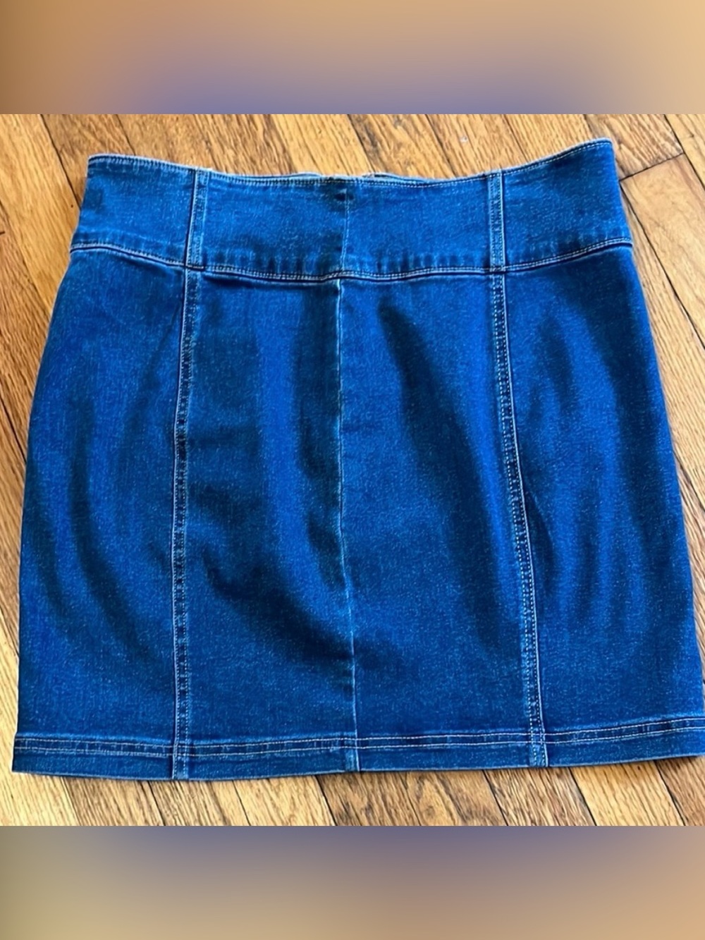 NWT SO high rise mini denim skirt size 15/32w